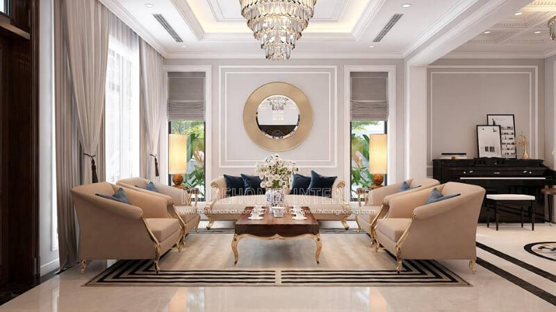 Cách lựa chọn sofa tân cổ điển Hà Nội phù hợp với không gian phòng khách